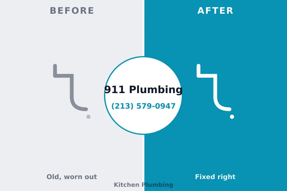 Before and after: plumbing company Parkville, MD